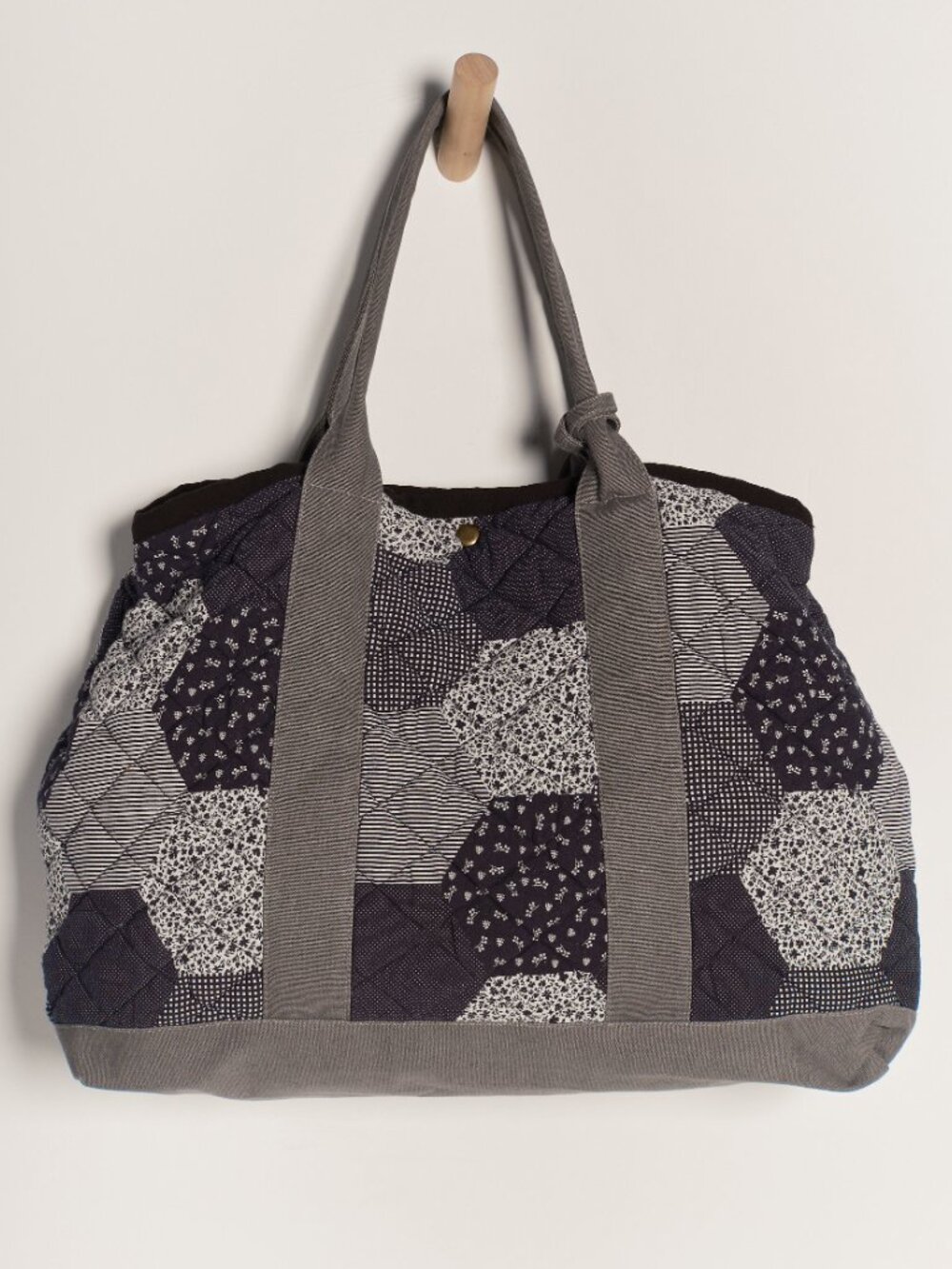 FREE PEOPLE Pippa Patchwork Tote / Blue Combo - Picture 3 of 11